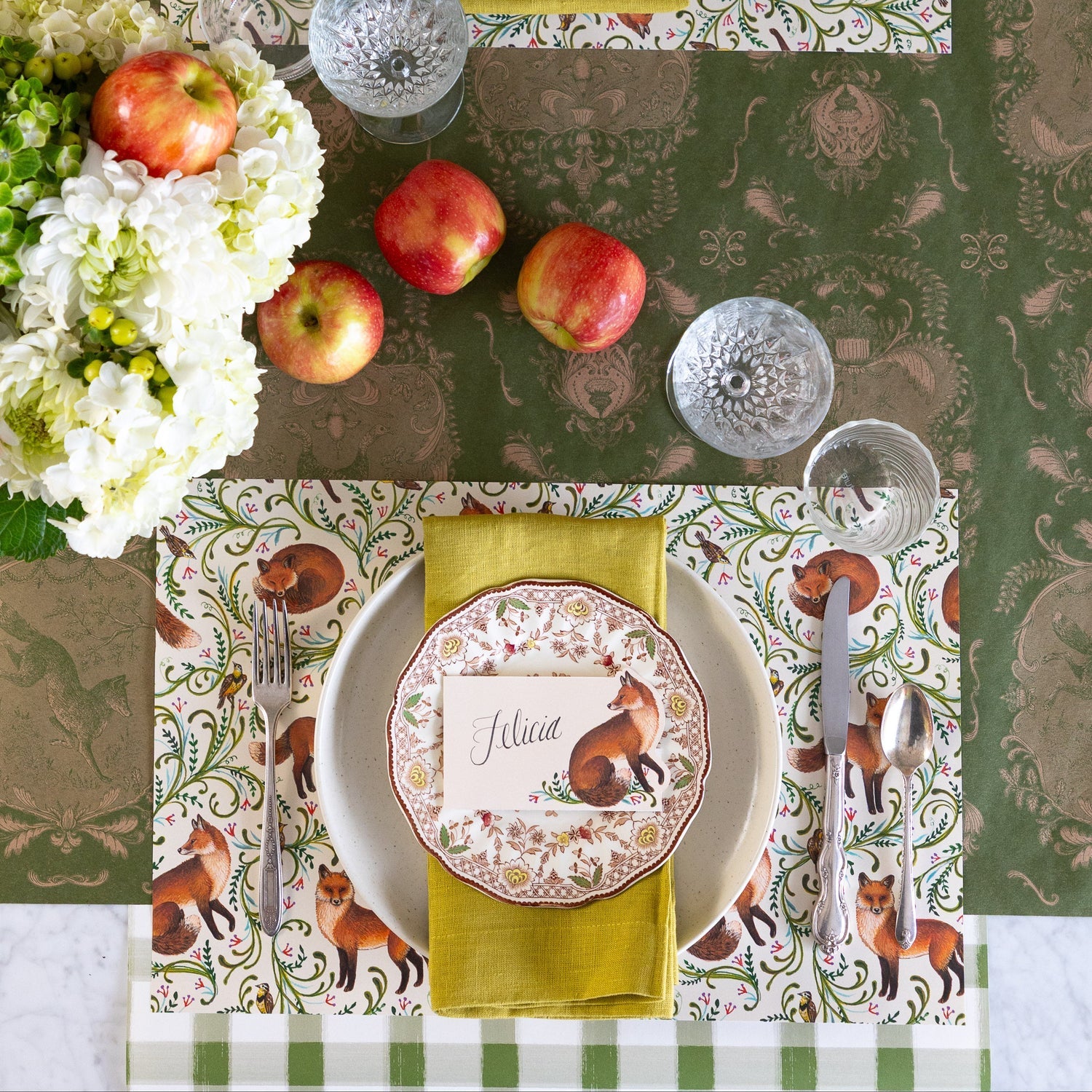Fanciful Fox Place Card
