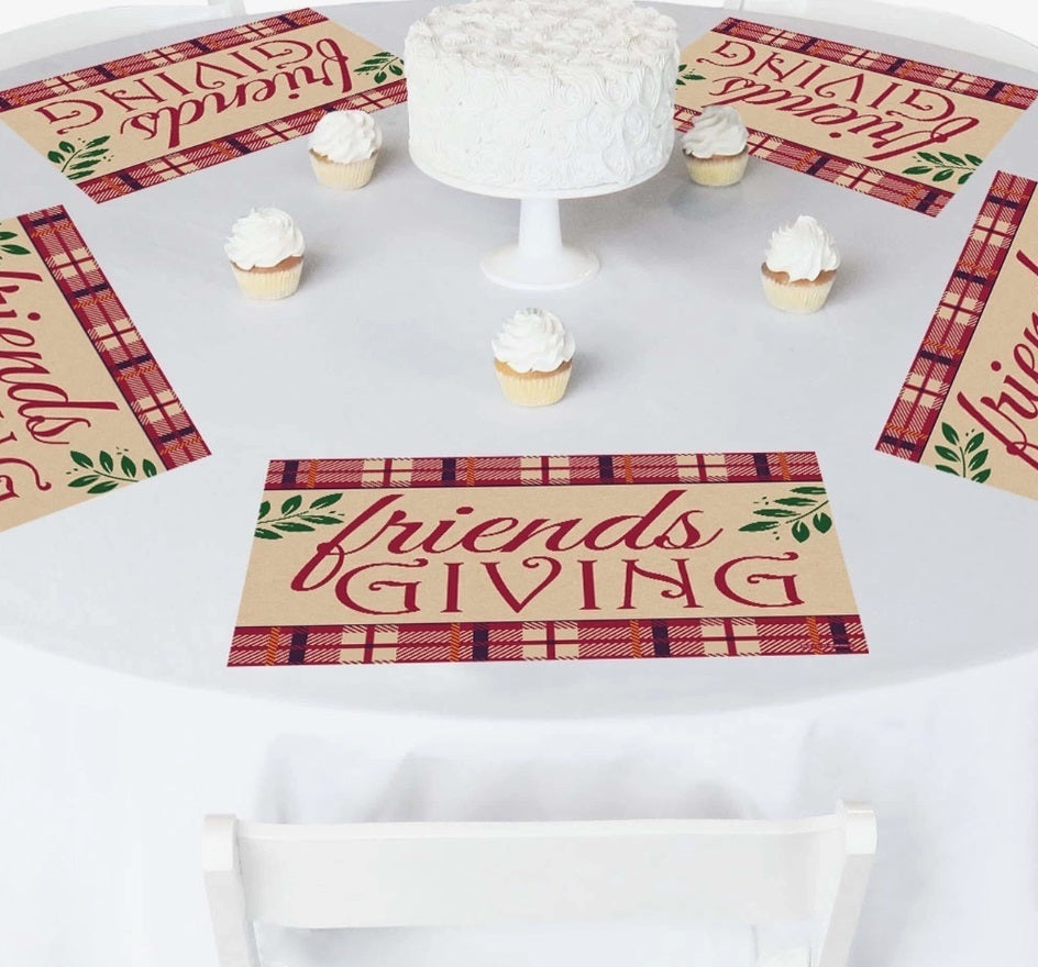 Friends Thanksgiving Feast-Placemats-Set Of 16