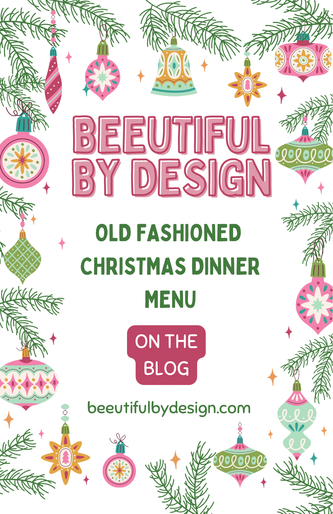 Old Fashioned Christmas Dinner Menu