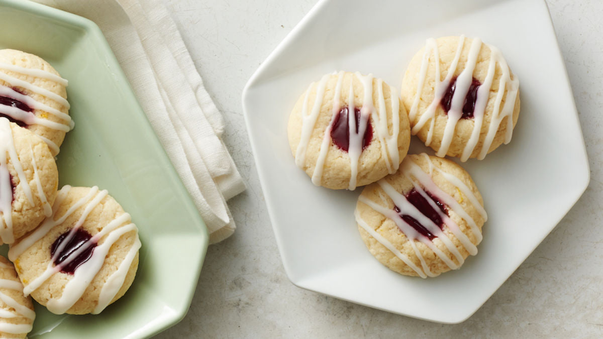 Sugar Plum Thumbprint Cookies