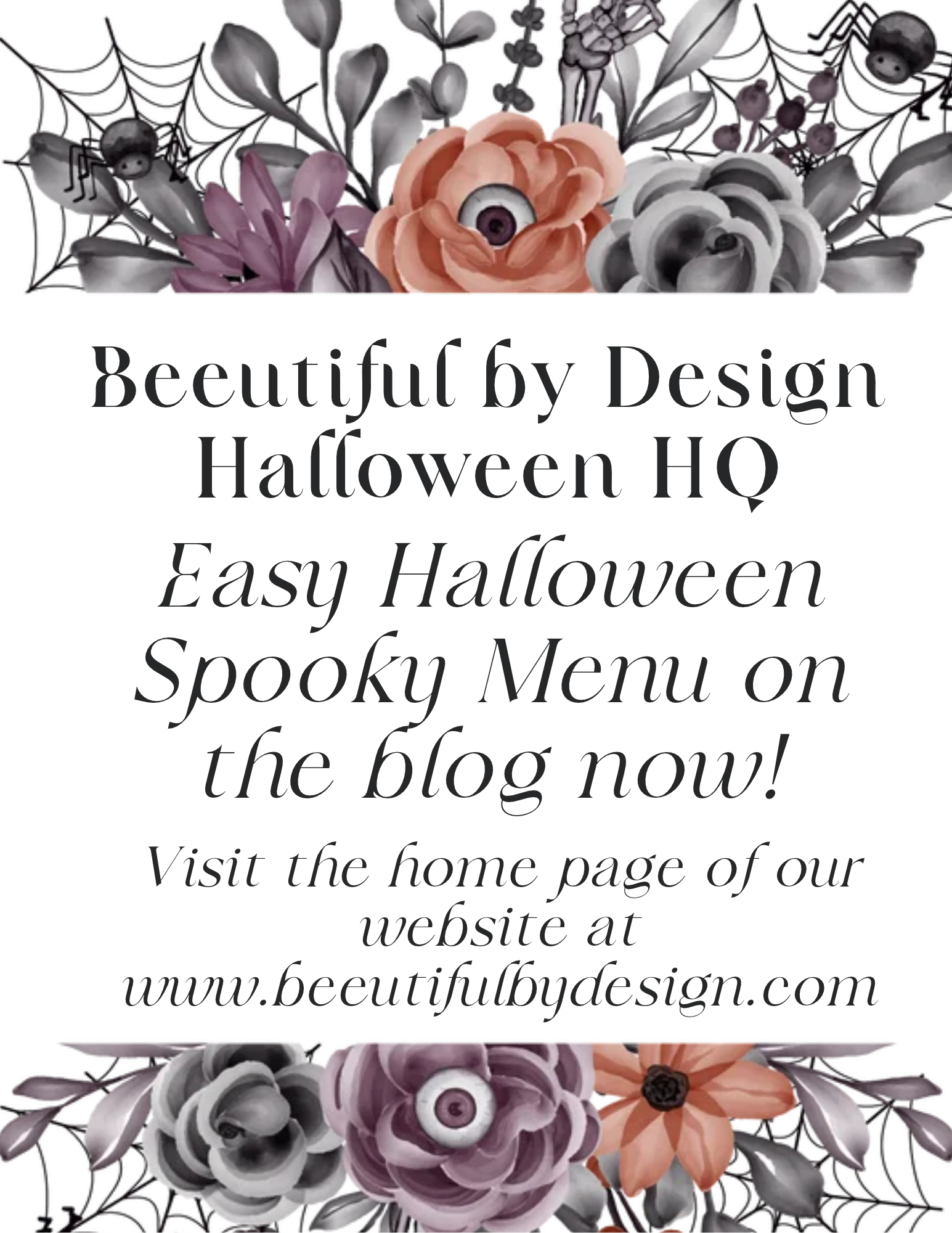 Spooky Menu & Recipes Just in Time for Halloween