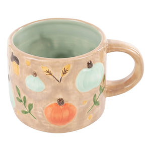 Pumpkins and Acorns Mug - Fall Decor 