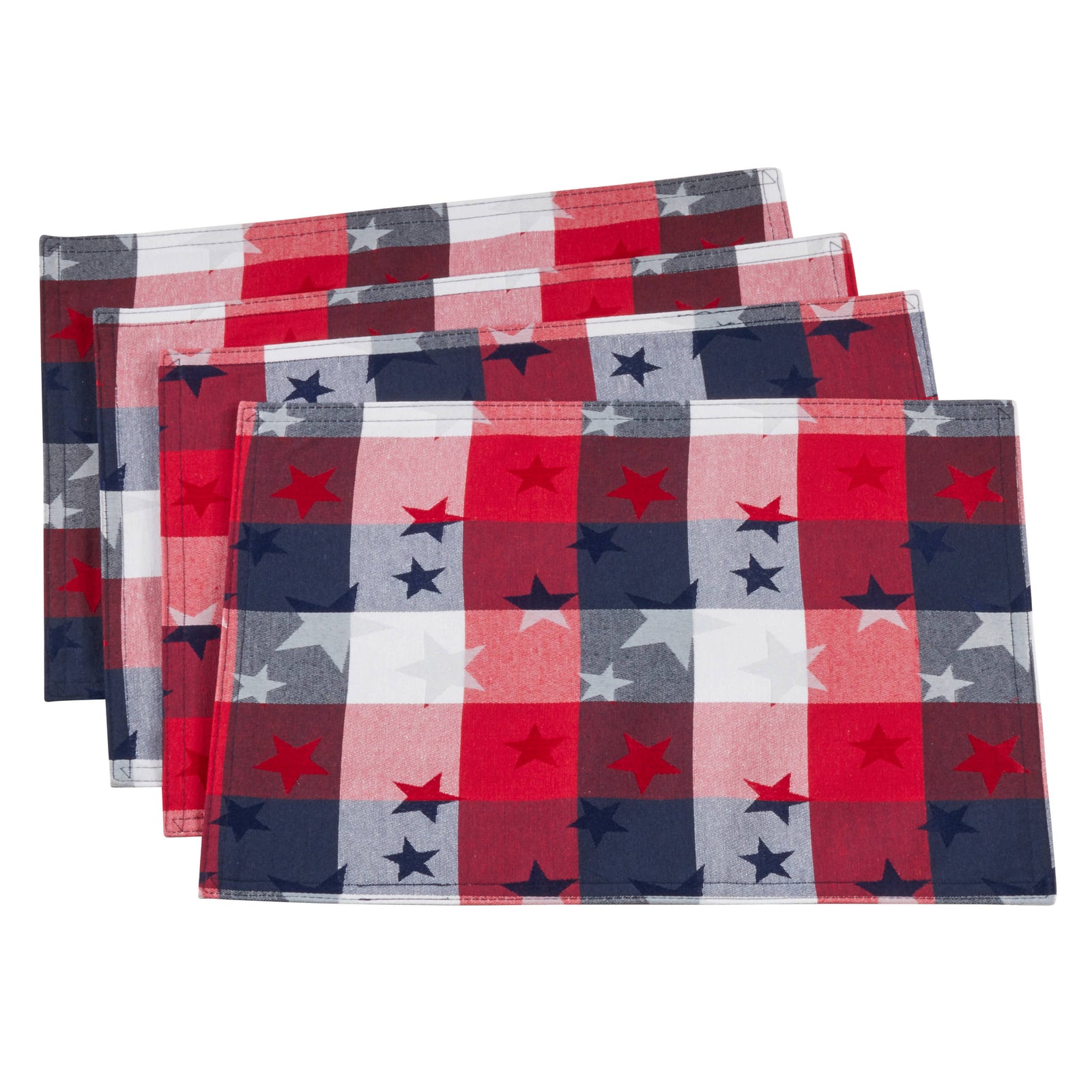 Americana Checkered Placemat: Multi / 13"x19"