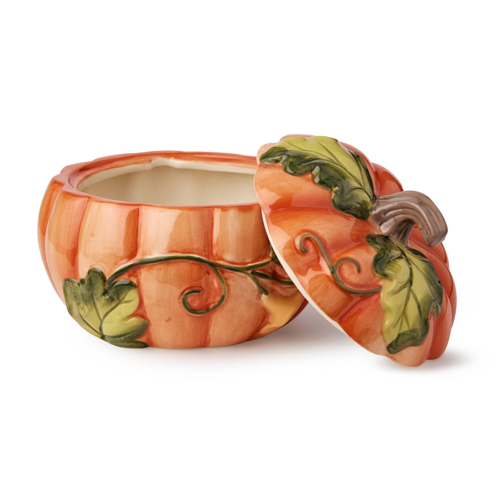 Harvest Fields 3-D Pumpkin Covered Soup Bowls