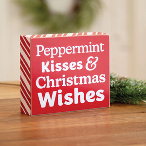 Peppermint Kisses Mini Box Sign