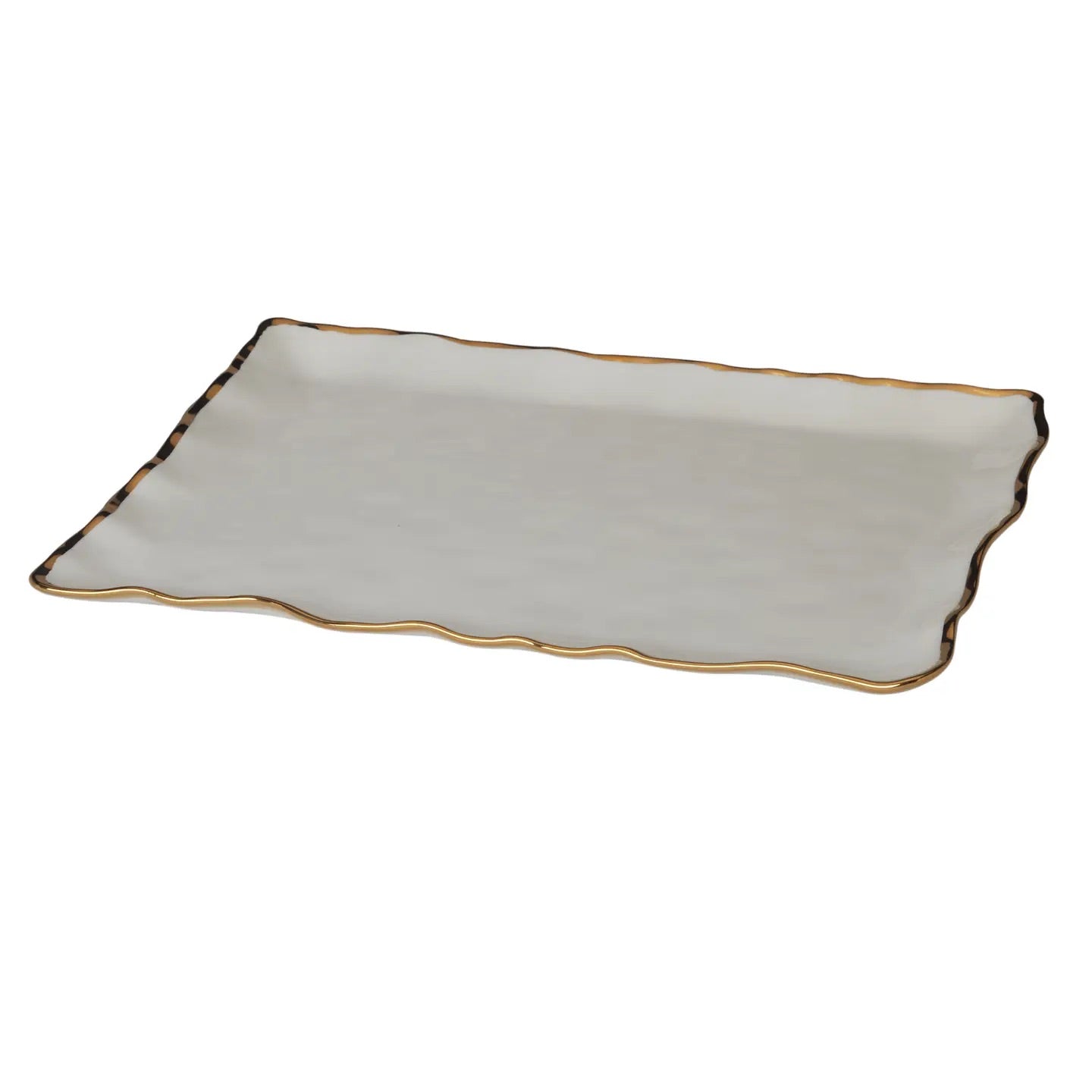 Regency Gold Rectangular Platter 16in x 11.75in