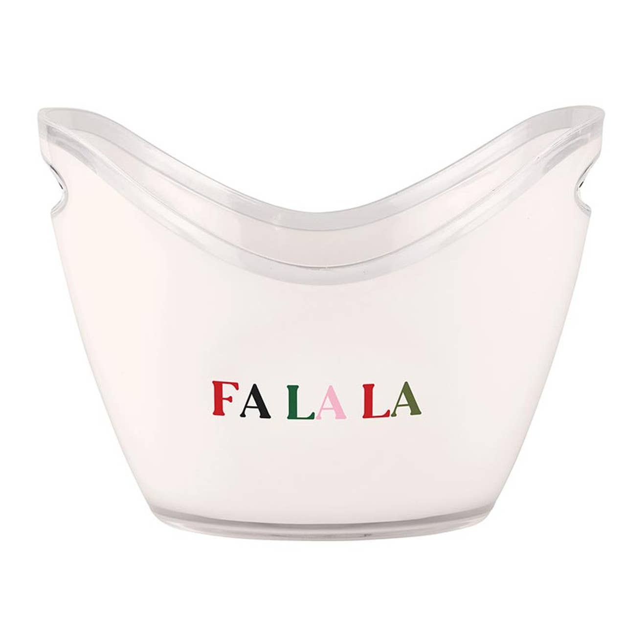 Acrylic Beverage Bucket - Falala: Acrylic / 10.8 x 8 x 8"