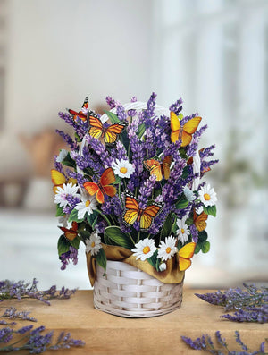 Lavender & Butterflies Pop-up Greeting Cards