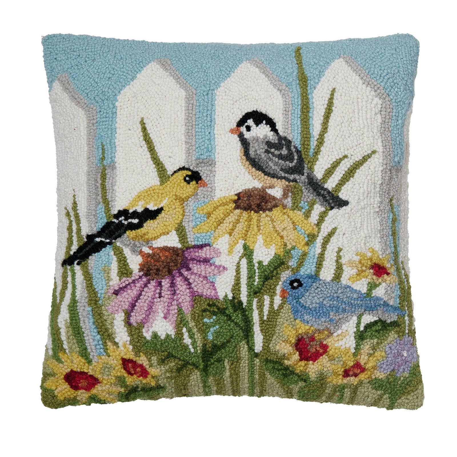 Birdsongs Hook Pillow - Sally Eckman Roberts