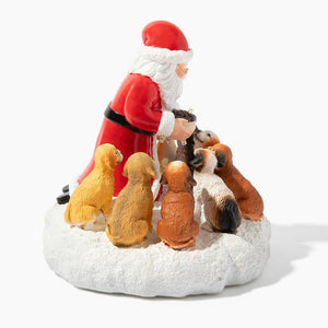 Santa’s Light Of Hope- A Dog’s Christmas Wish Inspirational Collectible Figurine- Helps Feed Shelter Dogs in Need -Faire