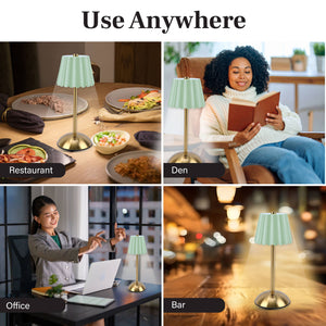 Bell + Howell By Design Rechargeable Scalloped Table Lamp