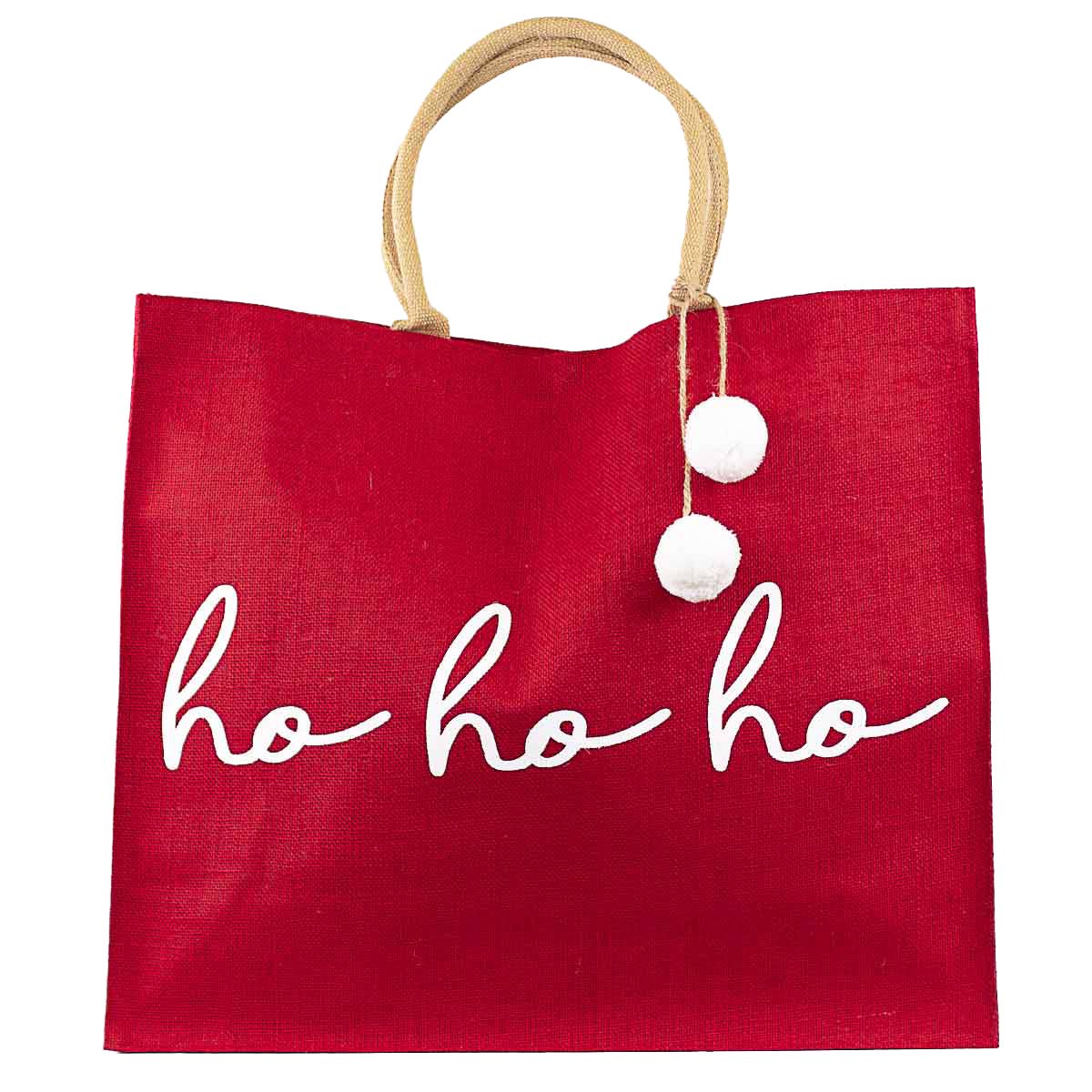 HoHoHo Carryall Tote   Red/White   22x19x8