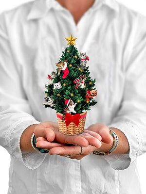 Mini Meowy Christmas Tree ( Pop-up Greeting Cards)
