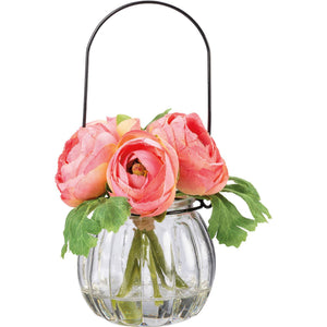 Pink Ranunculus Vase