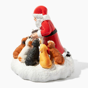 Santa’s Light Of Hope- A Dog’s Christmas Wish Inspirational Collectible Figurine- Helps Feed Shelter Dogs in Need -Faire