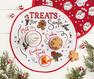 Cookies for Santa embellished round placemat