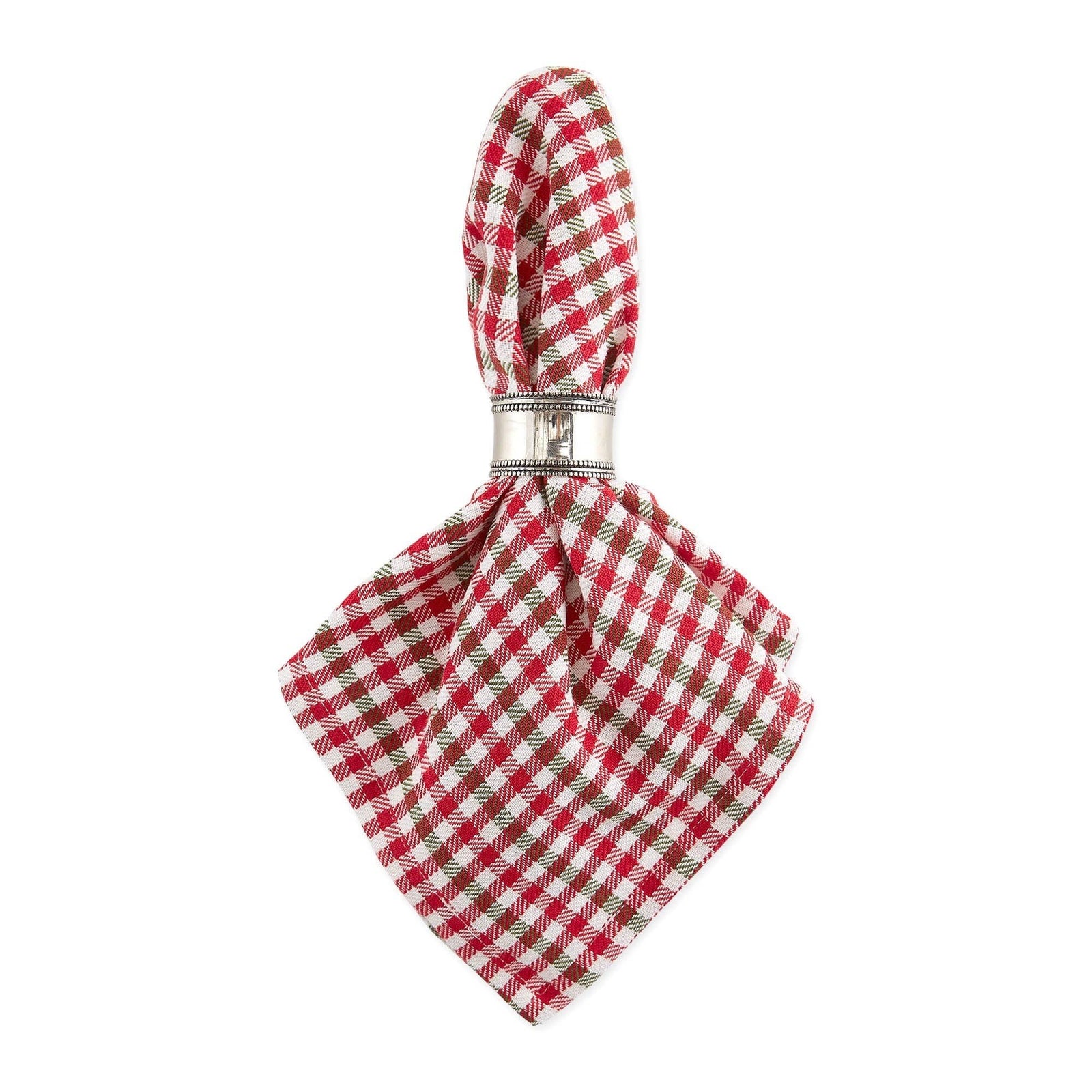 Holiday Houndstooth Plaid Napkin