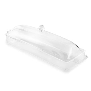 Huang Acrylic Clear Long Serving Tray with Handles