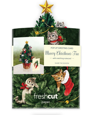 Mini Meowy Christmas Tree ( Pop-up Greeting Cards)