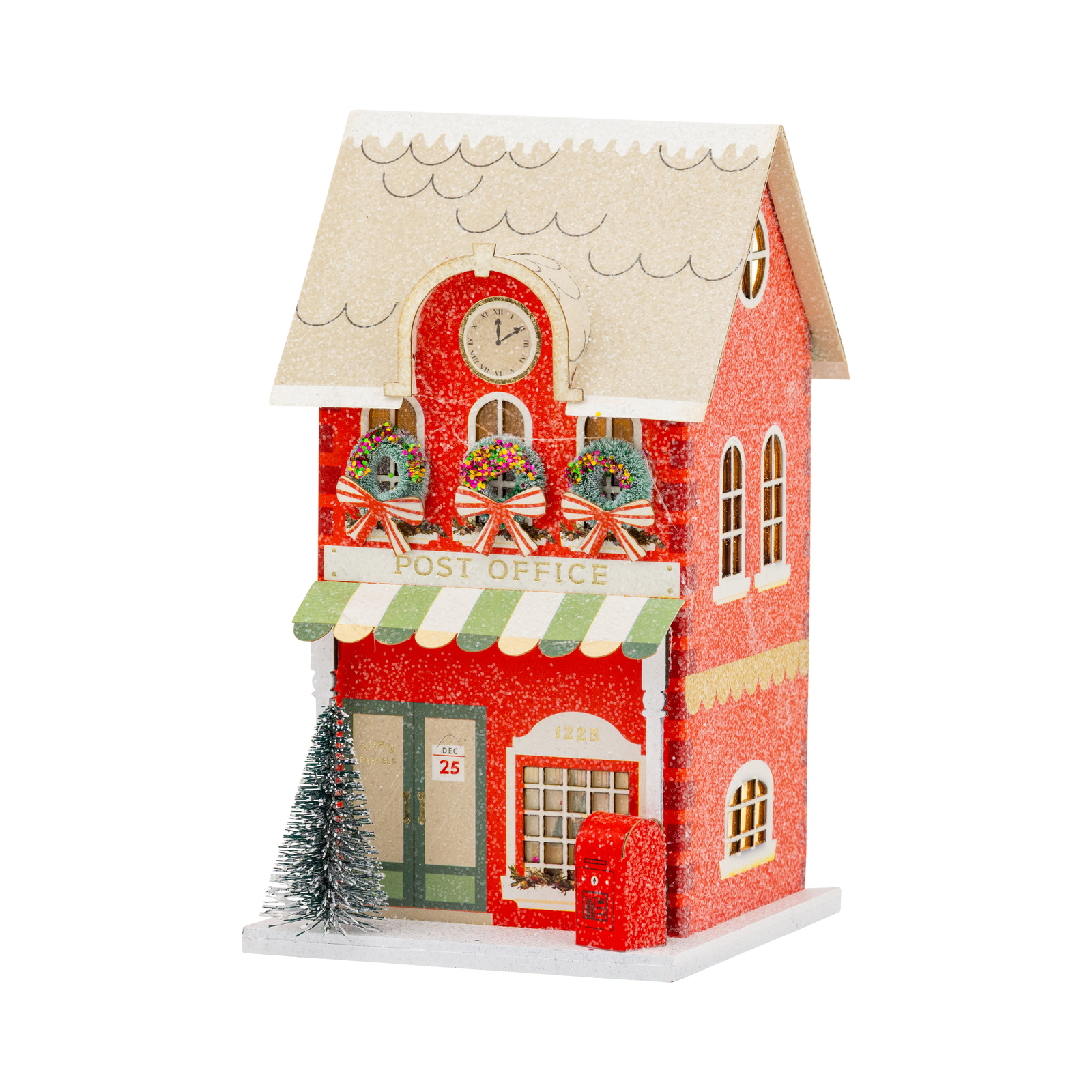 VIL1350 - Light Up Christmas Village Post Office