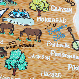 Kentucky Cutting Board with Artwork by Fish Kiss™