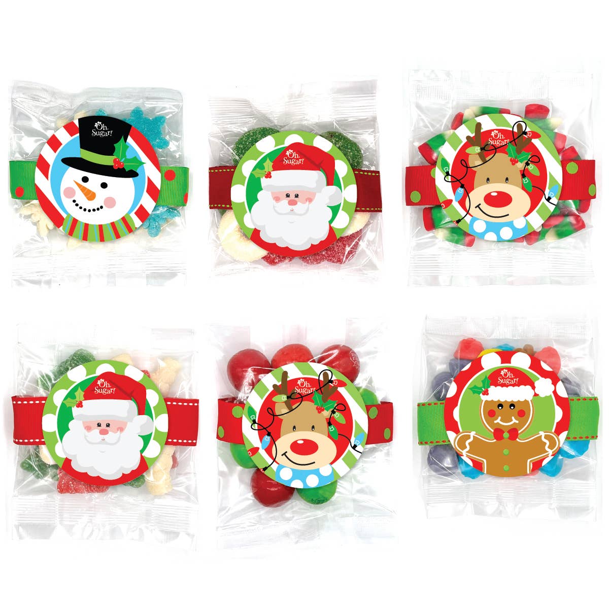 Christmas/ Holiday Candy Small Treat Bag Asst C