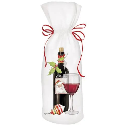 Holiday Wine Wine Bag