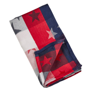 Americana Checkered Napkin: Multi / 20"