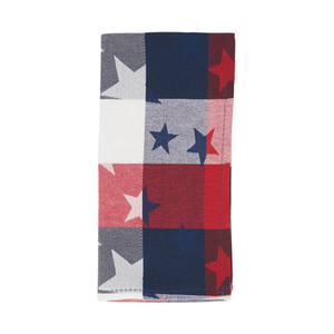 Americana Checkered Napkin: Multi / 20"