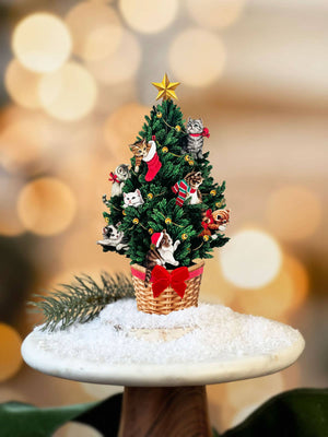 Mini Meowy Christmas Tree ( Pop-up Greeting Cards)