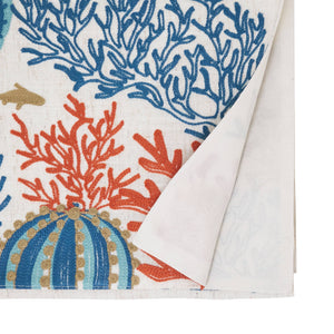 Sea Horse And Coral Table Runner: Multi / 16"x70"