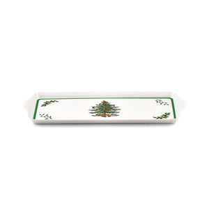 Christmas Tree Large Handled Tray: Melamine / Christmas Tree