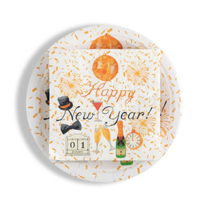 New Year Paper Plates + Napkins | Curated Bundle Option