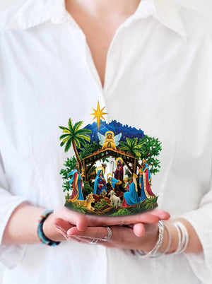 Mini Nativity ( Mini Pop-up Greeting Cards)