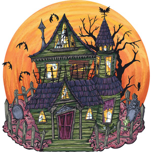 Die Cut Haunted House Placemat - 12 Sheets