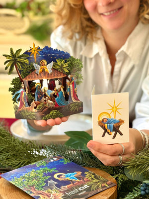 Mini Nativity ( Mini Pop-up Greeting Cards)