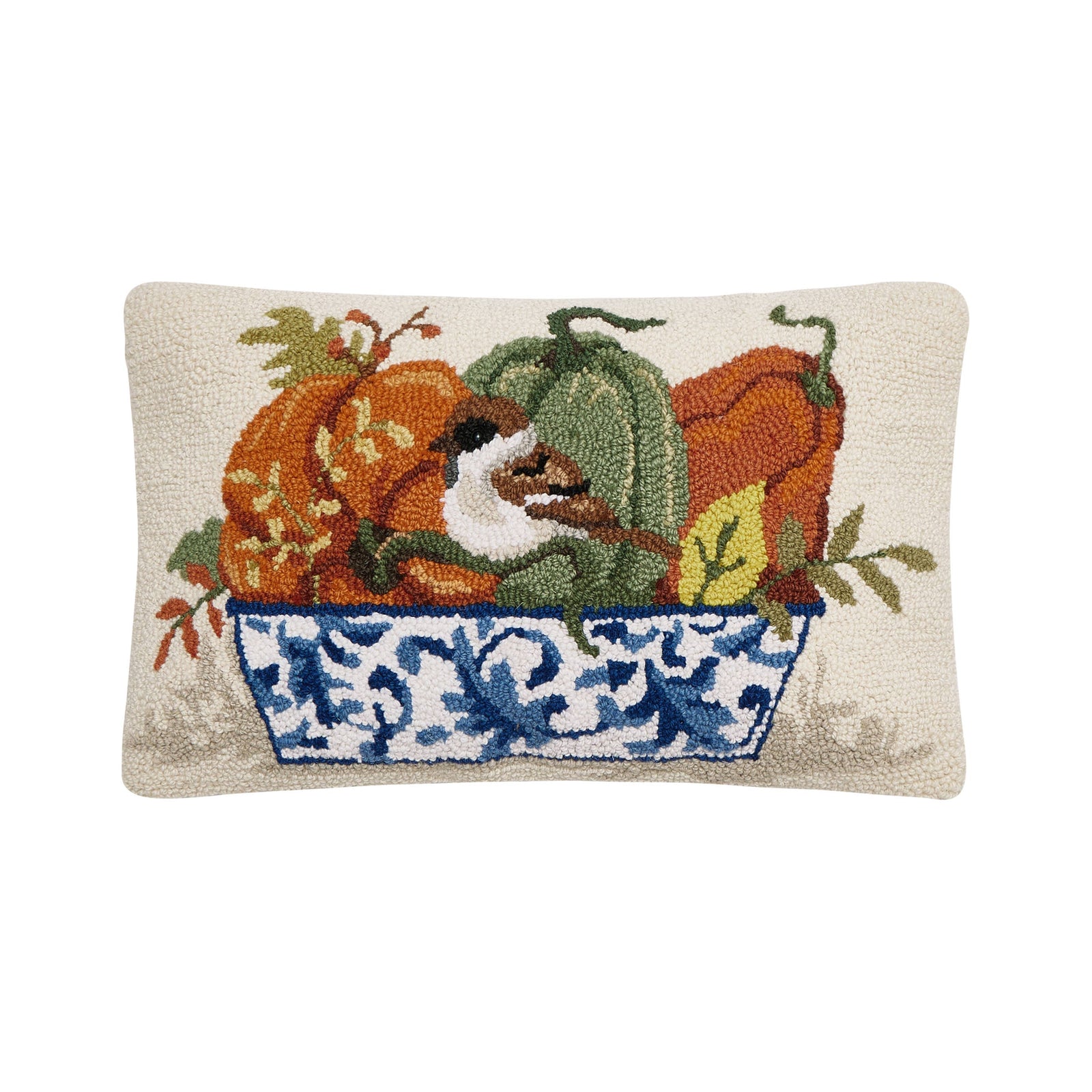 Fall Chinoiserie Pumpkins Hook Pillow