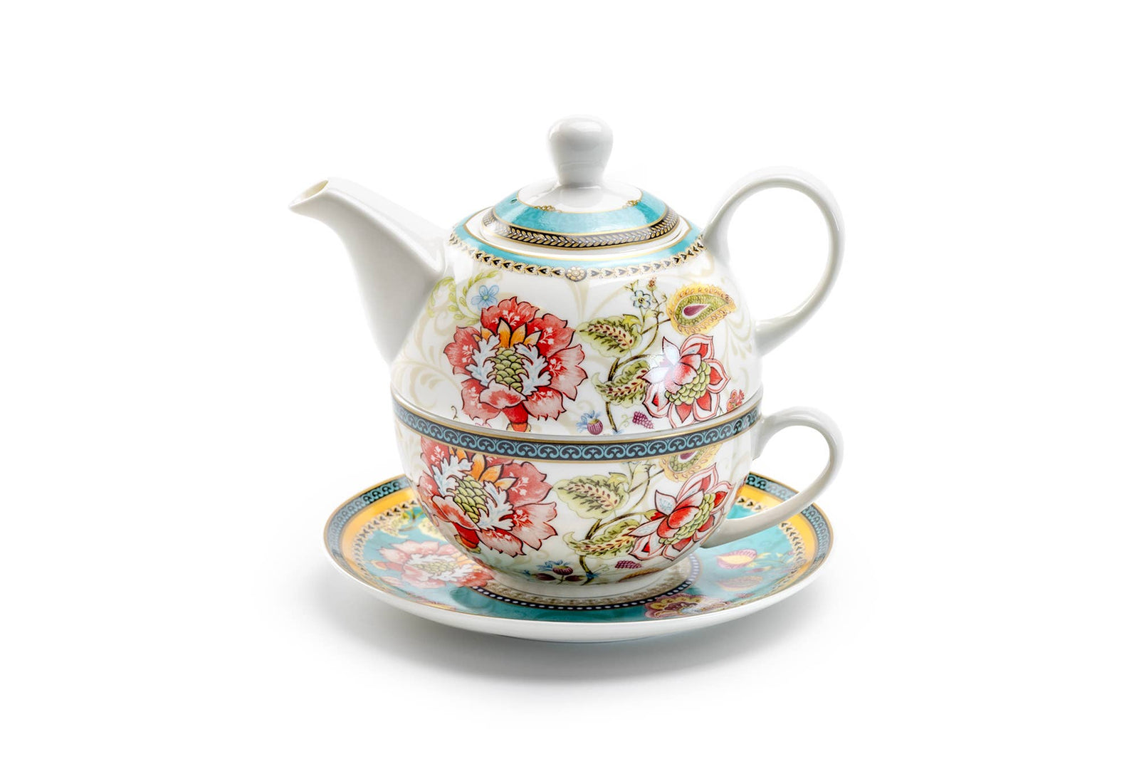 Emperor's Garden Fine Porcelain Tea For One Set
