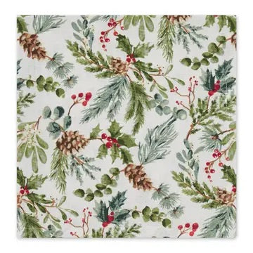 Holiday Sprigs Printed Napkin