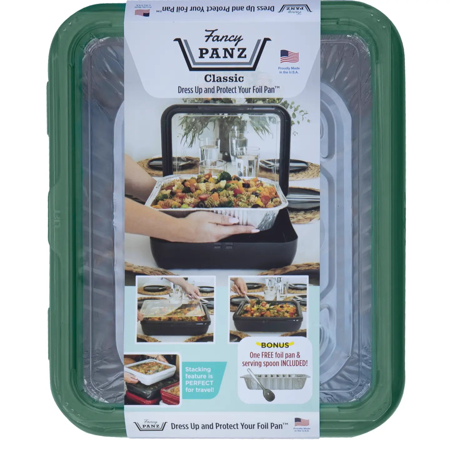 Classic Set - Pan Frame w/Lid & Serving Spoon Green