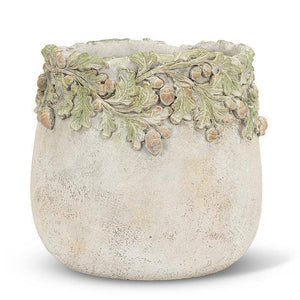 Oak Leaves & Acorns Planter: Medium