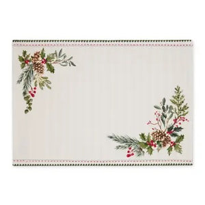 Boughs Of Holly Printed Placemat