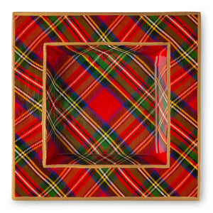 Royal Tartan Enameled Smidge Tray - Multi-Color