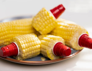 Outset Red Party Cup Themed Corn Holders, Set of 4 Pairs