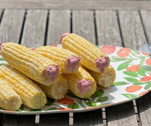 Piglets Corn Holders Set of 8