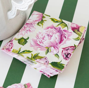 Peony Cocktail Napkin - pack of 20