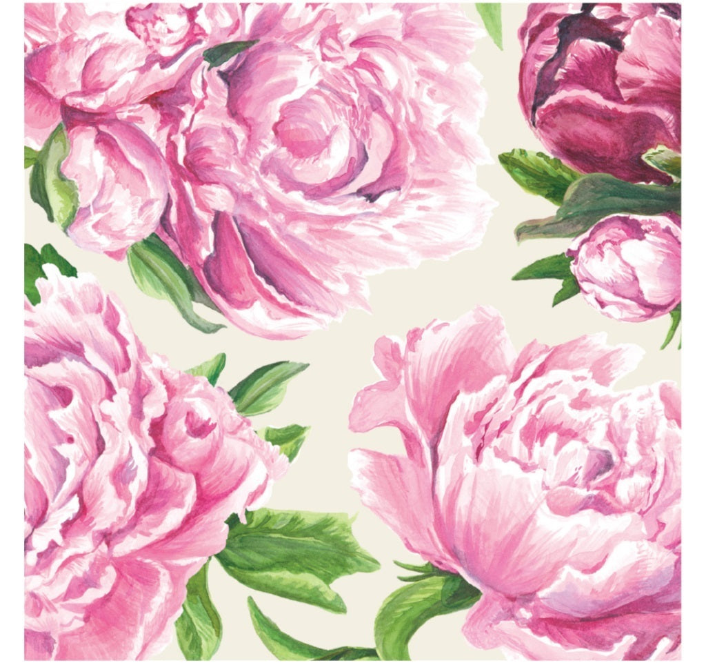 Peony Cocktail Napkin - pack of 20