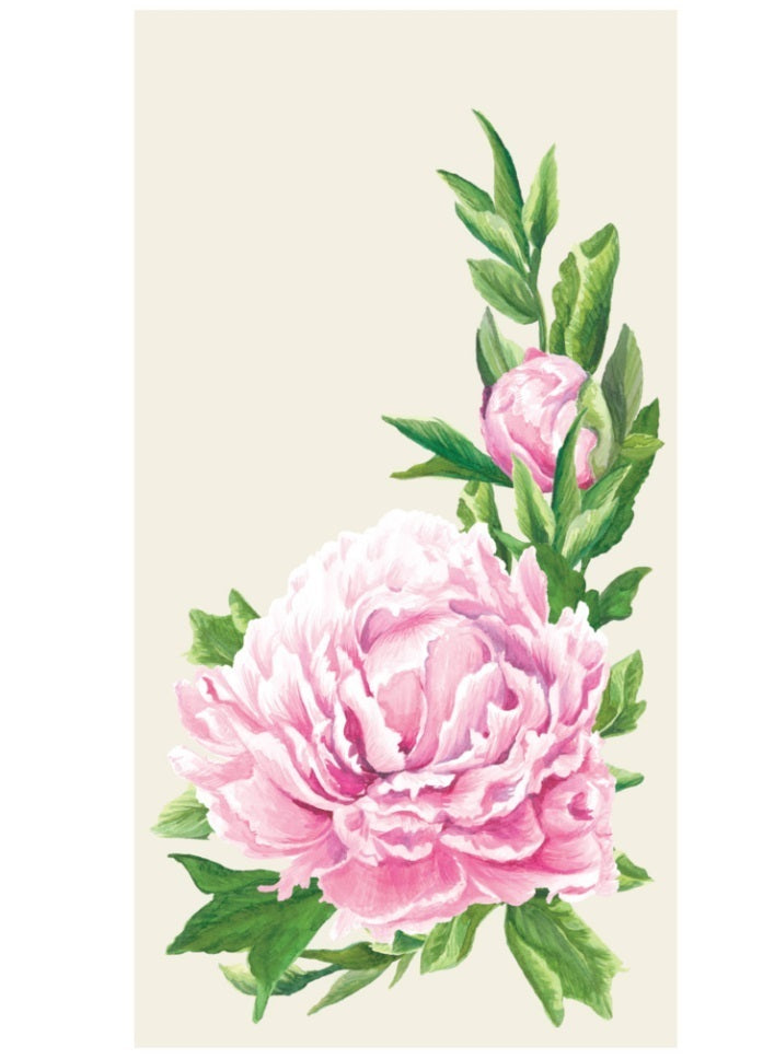 Peony Guest Napkin - pack of 16