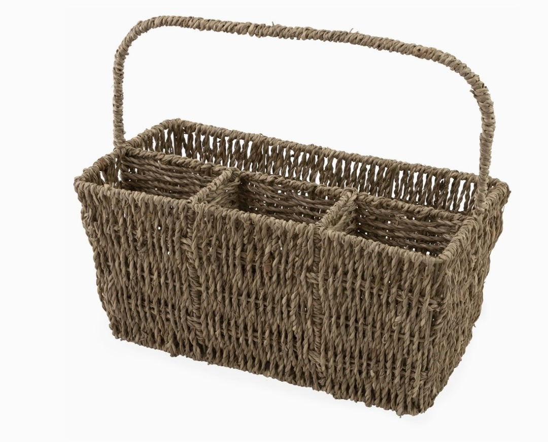 Seagrass Flatware Basket