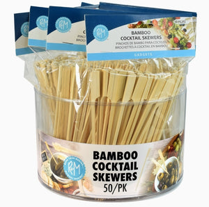 Bamboo Cocktail Skewers 50 Pack Bucket / 12